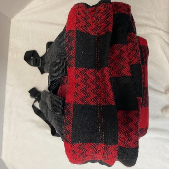 Vans Off the Wall Backpack Plaid Red/Black Old School Back to School - Picture 7 of 8